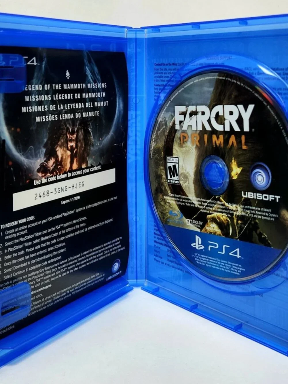Far Cry Primal PS4 Sony PlayStation 4 CIB Complete /w Insert Game - Tested